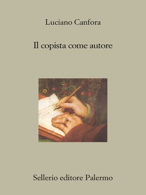 cover image of Il copista come autore